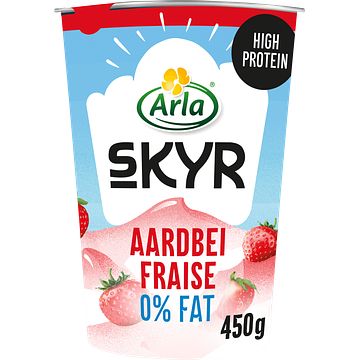 Foto van Arla skyr aardbei 0% vet 450g bij jumbo