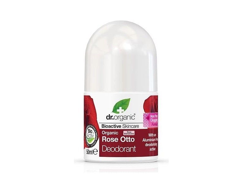 Foto van Dr organic rose otto deodorant roll-on