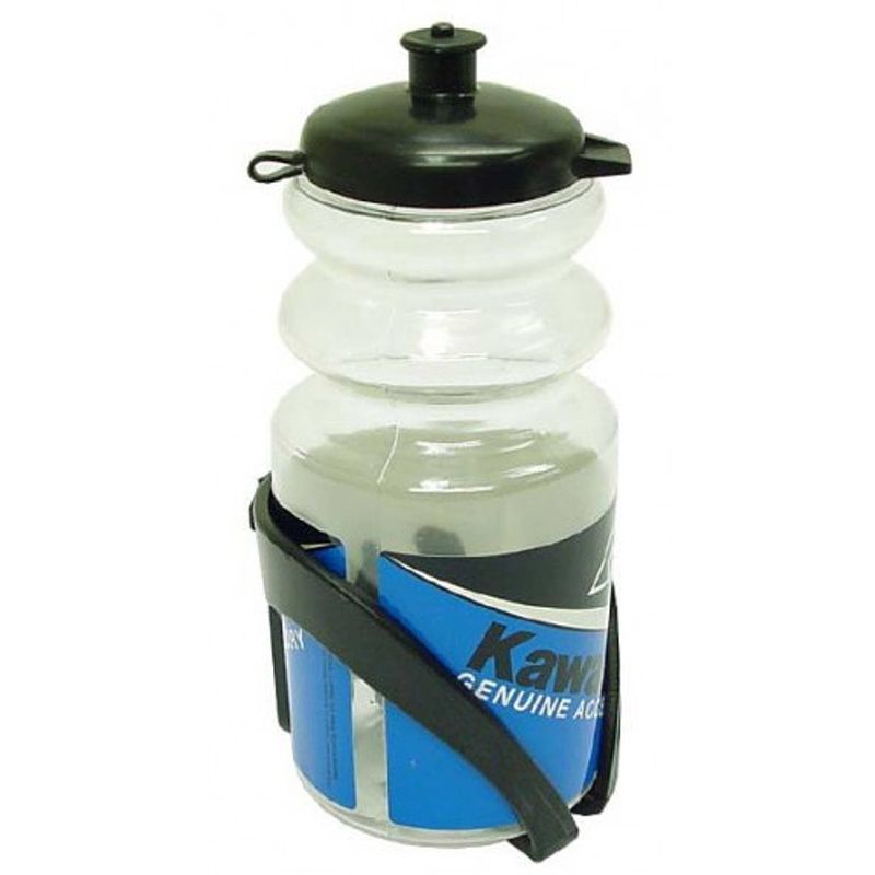 Foto van Bidon met houder kawasaki mrx 330 ml pvc blauw/zwart