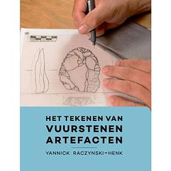 Foto van Het tekenen van vuurstenen artefacten