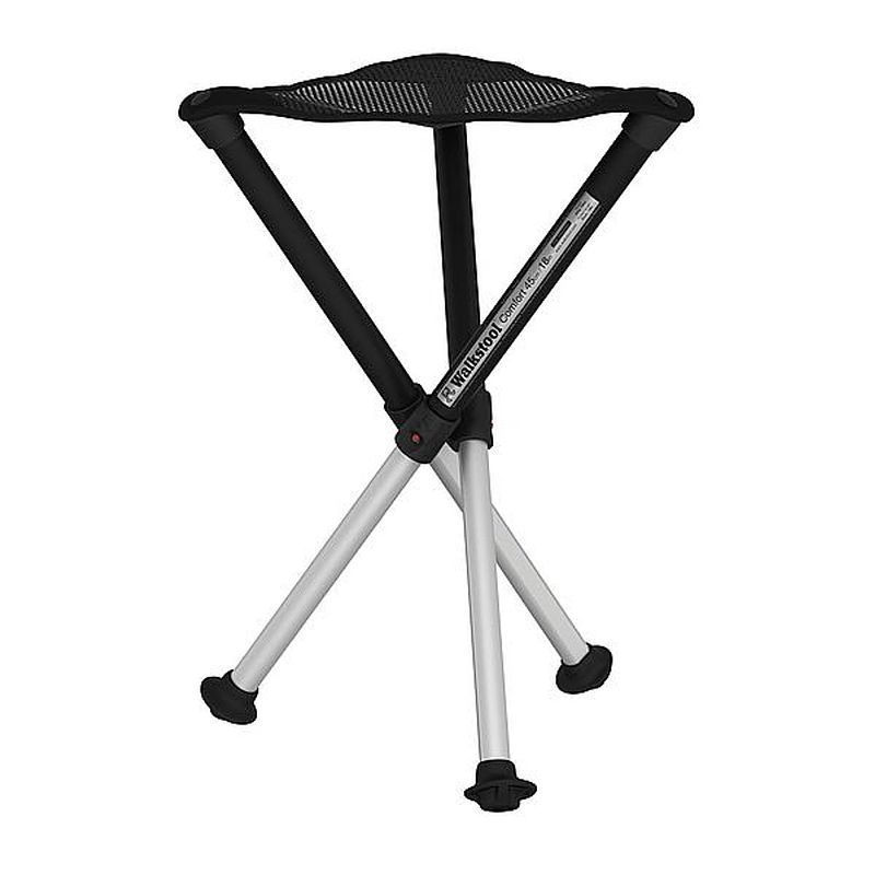 Foto van Walkstool - 3-poots krukje - comfort 45 cm - verstelbaar - zwart