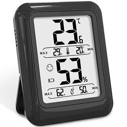 Foto van Strex digitale thermo hygrometer - digitale thermo meter binnen - hygro meter binnen