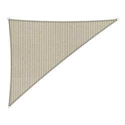 Foto van Compleet pakket: shadow comfort 90 graden driehoek 4x5x6,4m sahara sand met rvs bevestigingsset en buitendoekreiniger