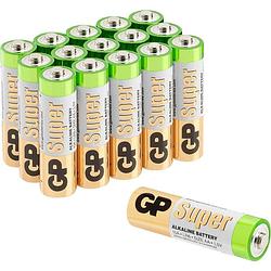Foto van Aaa batterij (potlood) gp batteries super 8 +8 gratis alkaline 1.5 v 16 stuk(s)