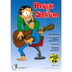 Foto van Xyz uitgeverij pluck & strum gitaarboek met cd