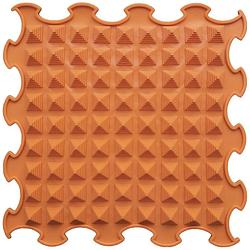 Foto van Ortoto sensory massage puzzle mat little pyramids pumpkin orange