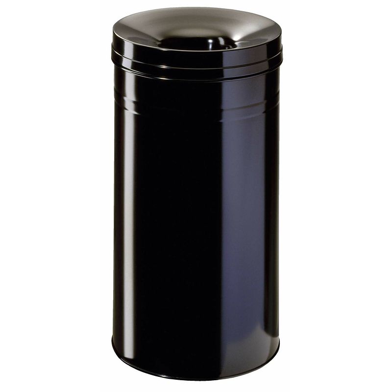 Foto van Durable safe+ vuilnisbak - 60 liter - zwart - brandveilig