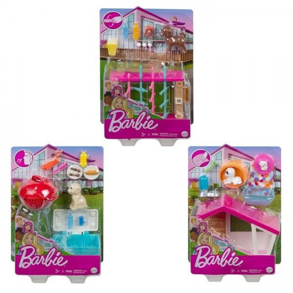 Foto van Barbie mini playset met huisdier