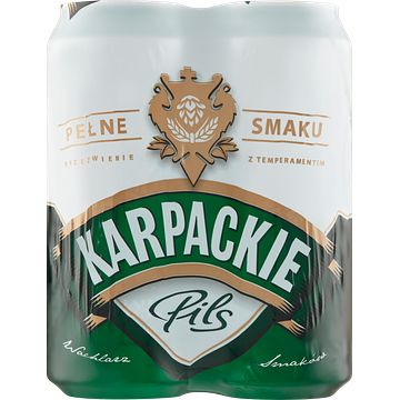 Foto van Karpackie pils blik 4 x 500ml bij jumbo