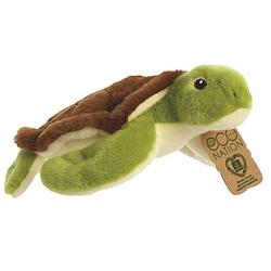 Foto van Aurora knuffel eco nation schildpad 26,5 cm pluche groen
