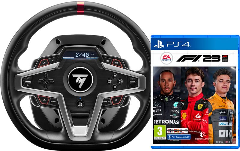 Foto van Thrustmaster t248 racestuur + f1 23 ps4