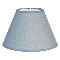 Foto van Haes deco - lampenkap - modern chic - blauw rond - formaat ø 19x12 cm, voor fitting e27 - tafellamp, hanglamp