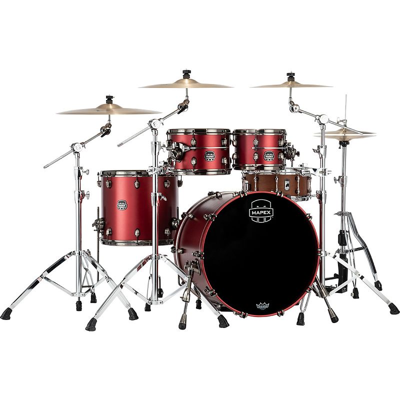 Foto van Mapex se529xem saturn evolution maple classic tuscan red 4-delige shellset