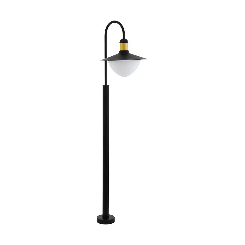 Foto van Eglo sirmione staande lamp buiten - e27 - 34 cm - grijs/wit