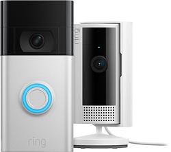 Foto van Ring video doorbell gen. 2 nikkel +  indoor cam 2nd gen