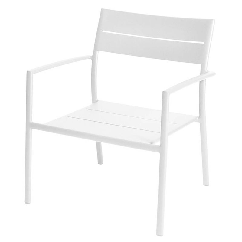 Foto van Grace stacking lounge chair alu white