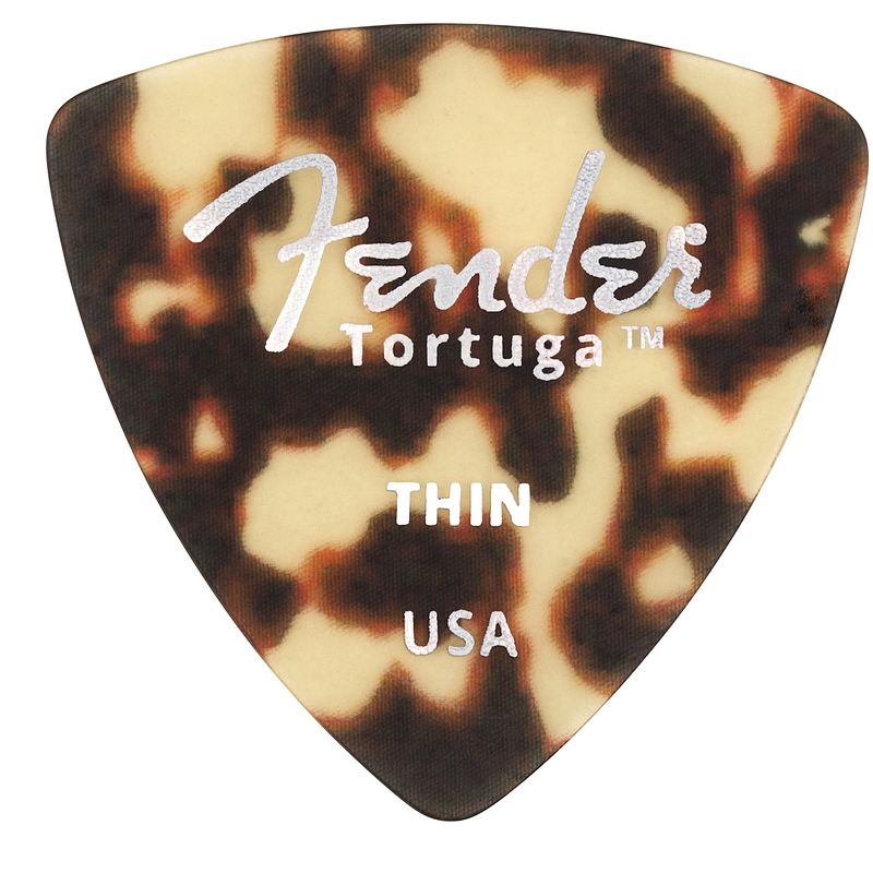 Foto van Fender tortuga picks 346 thin plectrum set (6 stuks)