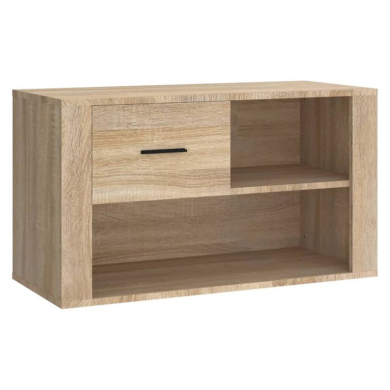 Foto van Vidaxl schoenenkast 80x35x45 cm bewerkt hout sonoma eikenkleurig