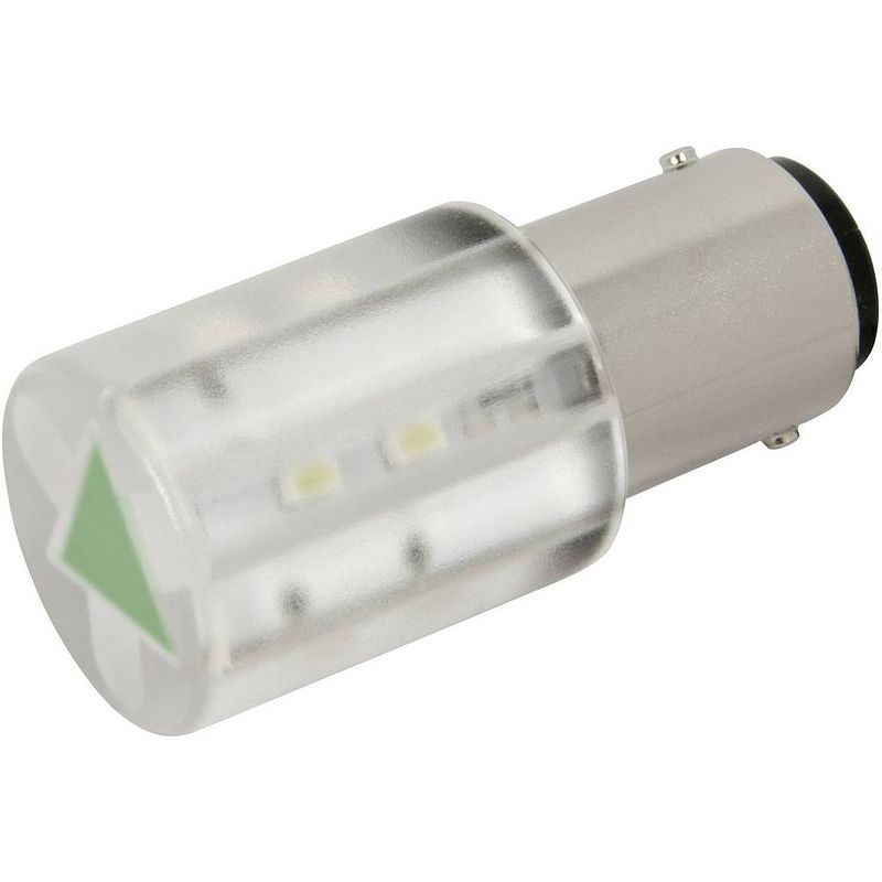 Foto van Cml led-signaallamp ba15d groen 230 v/ac 280 mcd 18561231