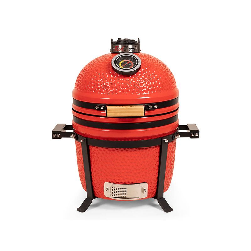 Foto van Patton kamado 15 inch table chef red devil