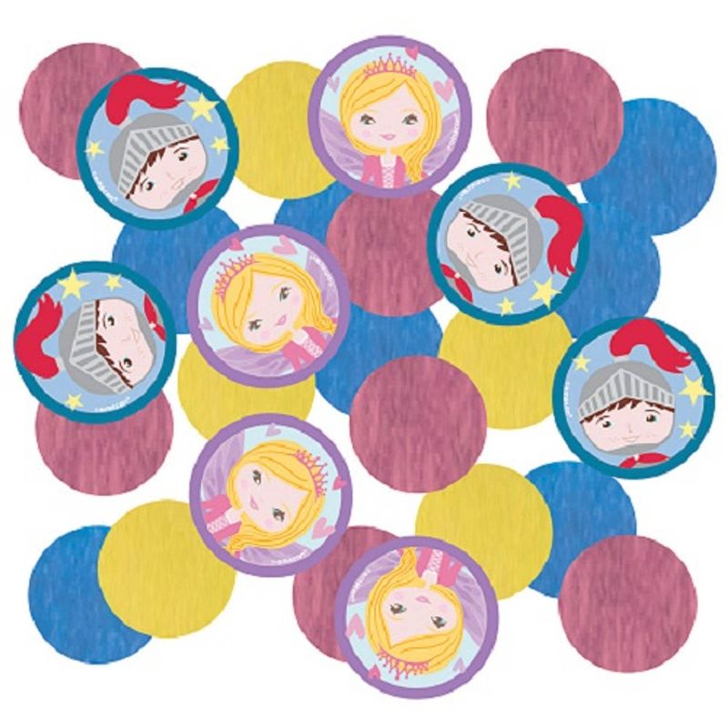 Foto van Amscan confetti princess & knight junior 14 gr papier