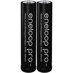 Foto van Panasonic eneloop pro hr03 oplaadbare aaa batterij (potlood) nimh 900 mah 1.2 v 2 stuk(s)