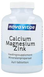 Foto van Nova vitae calcium magnesium zink tabletten 240st