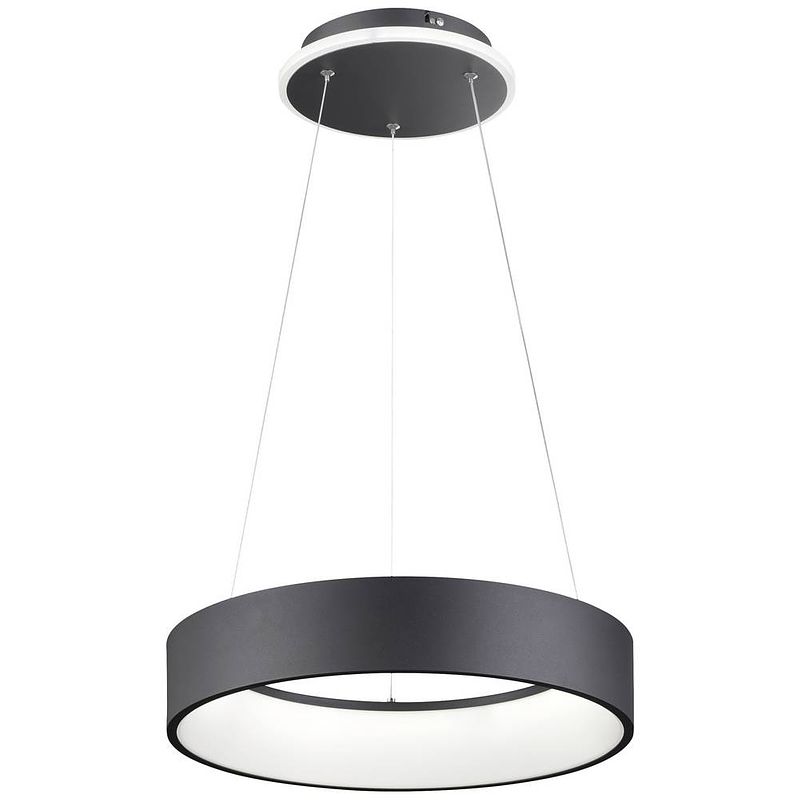 Foto van Wofi shay 11487 led-hanglamp led led vast ingebouwd 31.5 w zwart