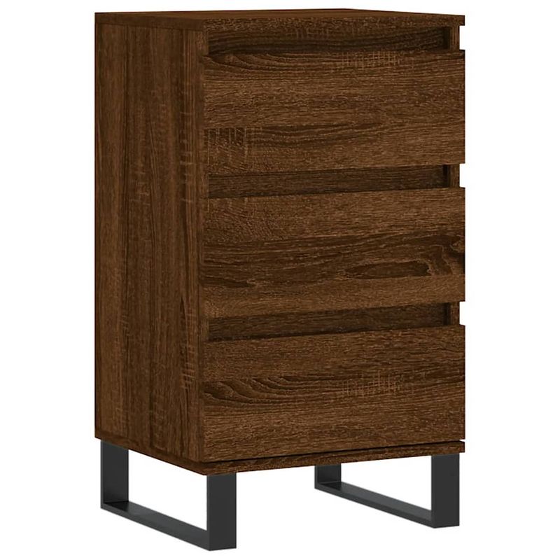 Foto van Vidaxl dressoir 40x35x70 cm bewerkt hout bruineikenkleurig