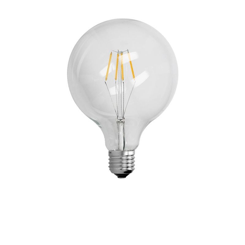 Foto van 5 x led-lamp grote gloeidraad e27 4w 125 mm warm wit