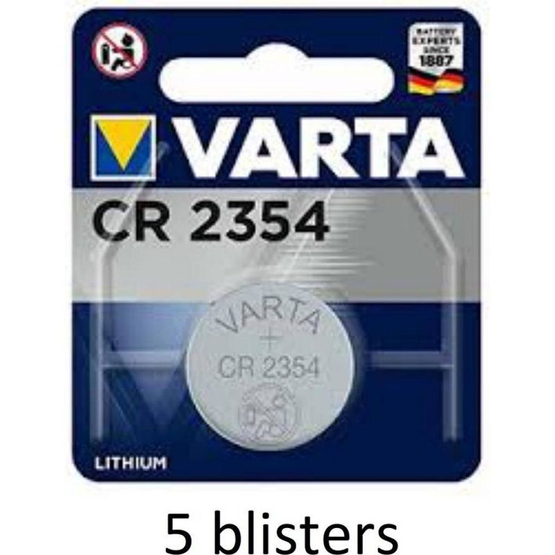 Foto van 5x varta cr2354 lithium knoopcel batterij 3v