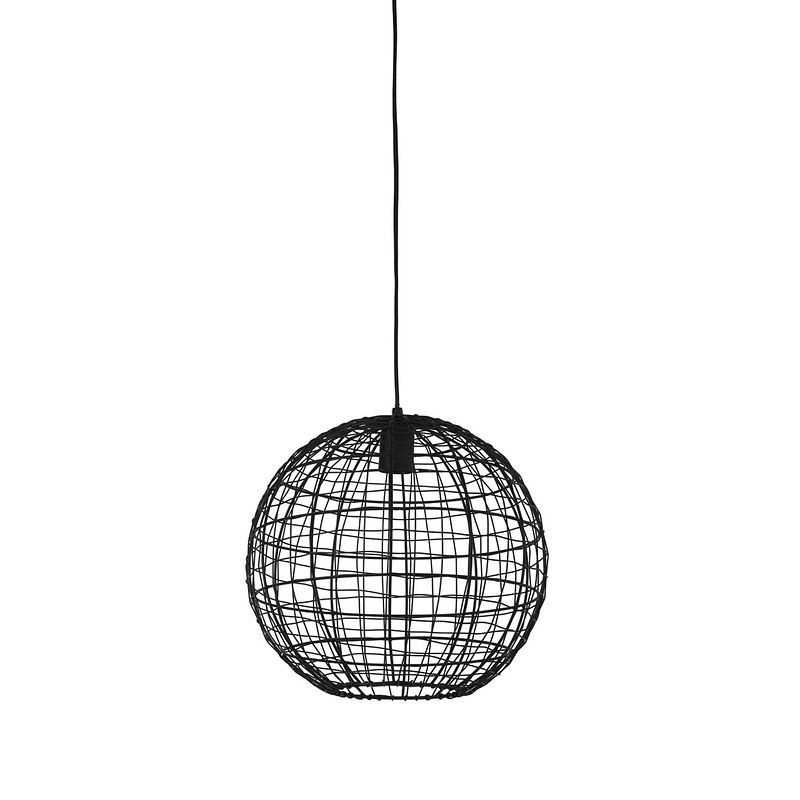 Foto van Light & living - hanglamp mirana - 35x35x33 - zwart