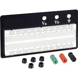 Foto van Tru components eic-102b breadboard totaal aantal polen 830 (l x b x h) 165 x 55 x 8.5 mm 1 stuk(s)