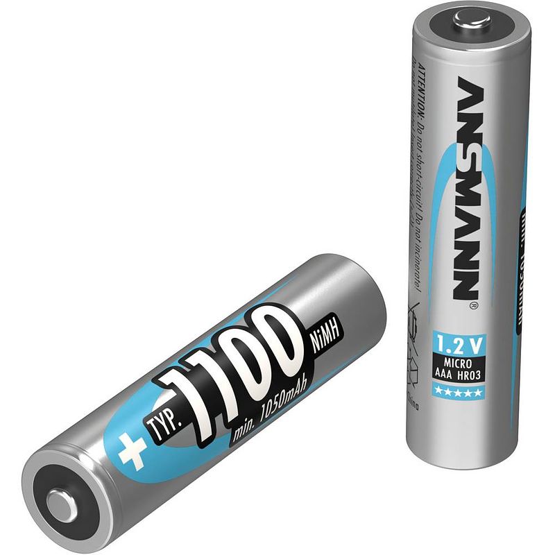 Foto van Ansmann maxe hr03 oplaadbare aaa batterij (potlood) nimh 1100 mah 1.2 v 1 stuk(s)