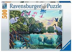 Foto van Puzzel ravensburger zeekoe momenten 500 stukjes