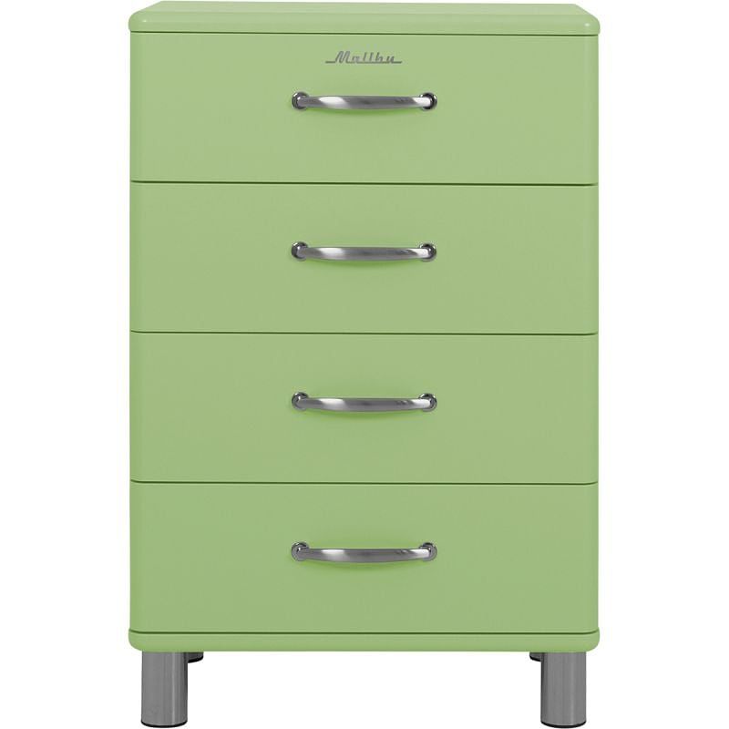 Foto van Kast malibu 4 laden smal spring green