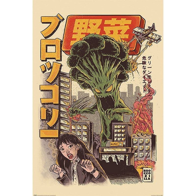 Foto van Pyramid ilustrata broccozilla poster 61x91,5cm