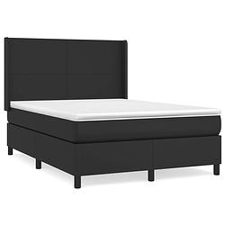 Foto van The living store boxspringbed - kunstleren bedframe - pocketvering matras - huidvriendelijk topmatras -