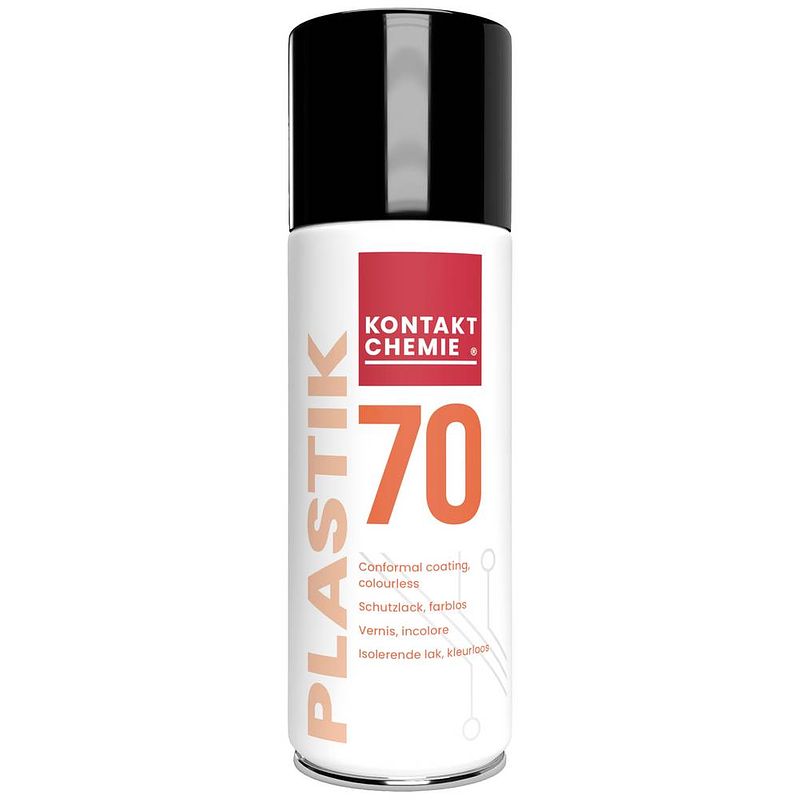 Foto van Kontakt chemie plastik 70 clear 74313-ah isolerende en beschermende coating 400 ml