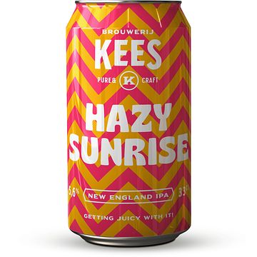 Foto van Kees hazy sunrise new england ipa blik 330ml bij jumbo