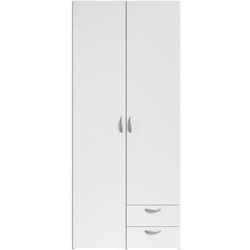 Foto van Parisot varia kledingkast met 2 deuren wit decor l81 cm