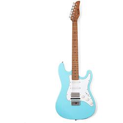 Foto van Zivix jamstik classic midi guitar baby blue elektrische gitaar met gigbag