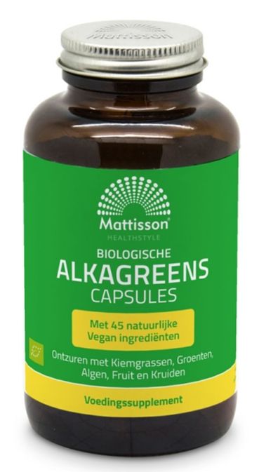 Foto van Mattisson healthstyle biologisch alkagreens capsules