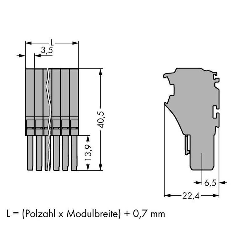 Foto van Wago 2020-108 connector, female 25 stuk(s)