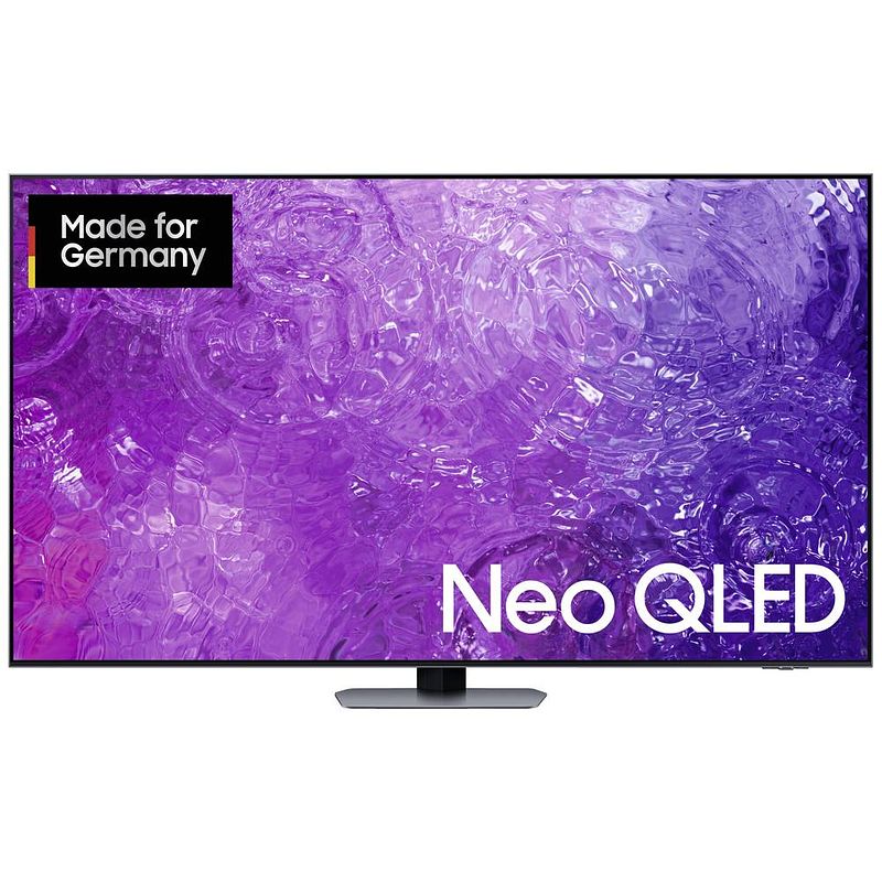 Foto van Samsung gq85qn90catxzg qled-tv 214 cm 85 inch energielabel f (a - g) uhd, qled, ci+*, dvb-c, dvb-s2, dvb-t2 hd, wifi, smart tv carbon, zilver