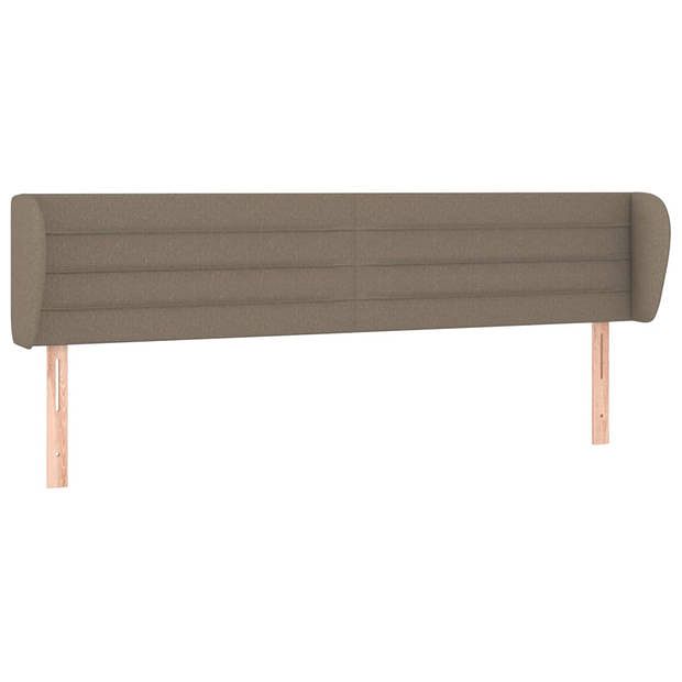 Foto van Vidaxl hoofdbord met randen 203x23x78/88 cm stof taupe