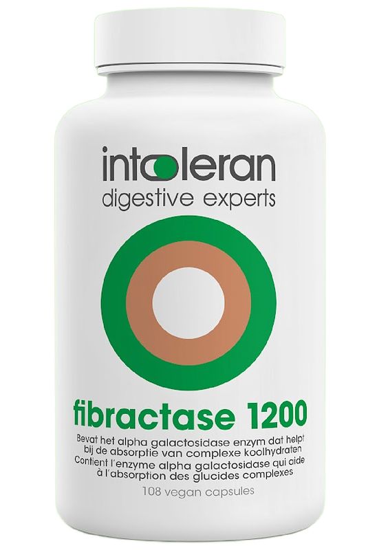 Foto van Intoleran fibractase forte capsules