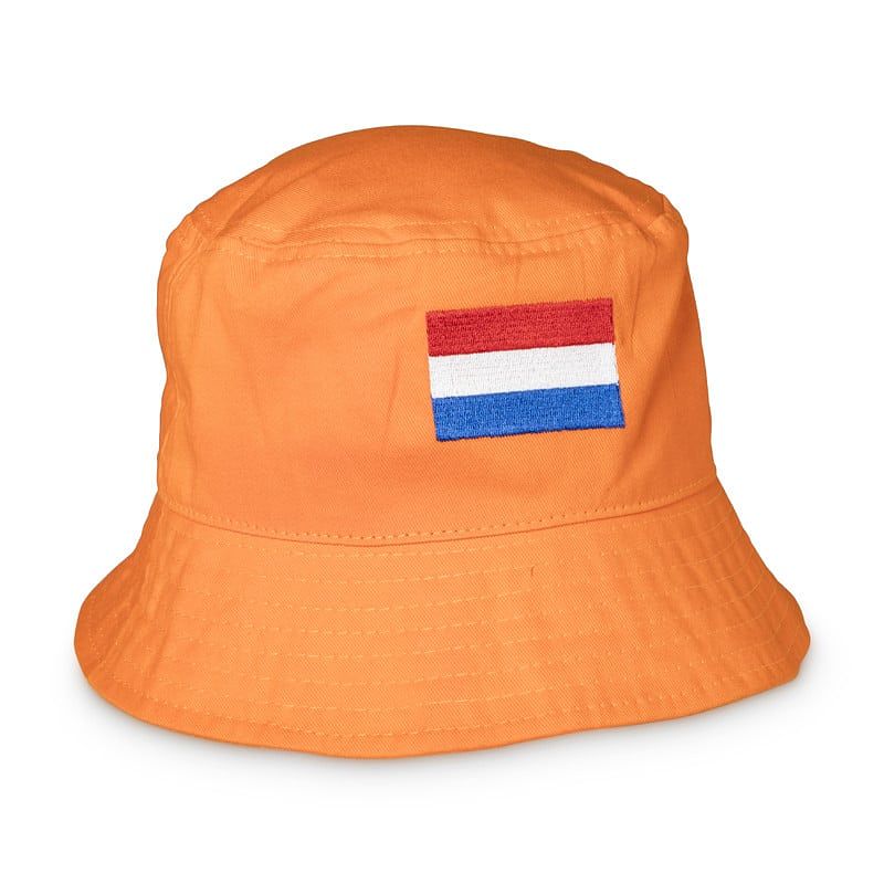 Foto van Vissershoed - oranje - one size