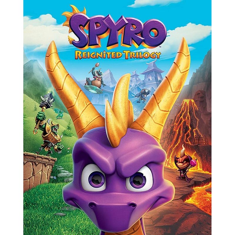 Foto van Pyramid spyro game cover art poster 40x50cm