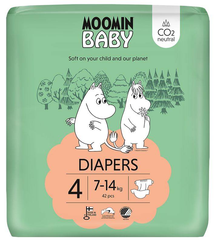 Foto van Moomin baby luier maat 4 maxi